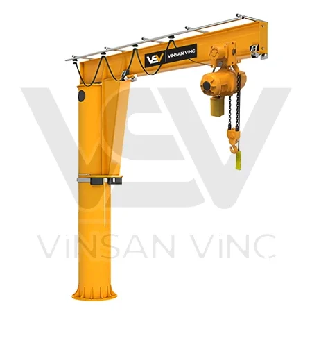 15 ton elektrikli donus yere monteli kolon tipi pergel vinc 1