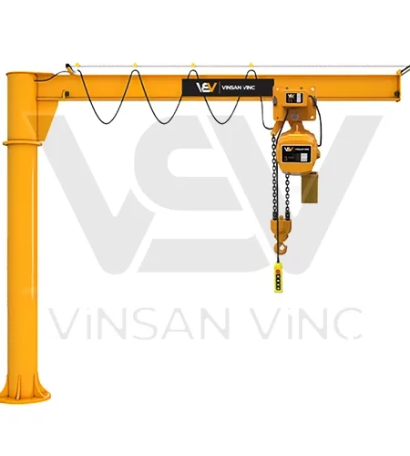 2 ton standart yere monteli kolon tipi pergel vinc